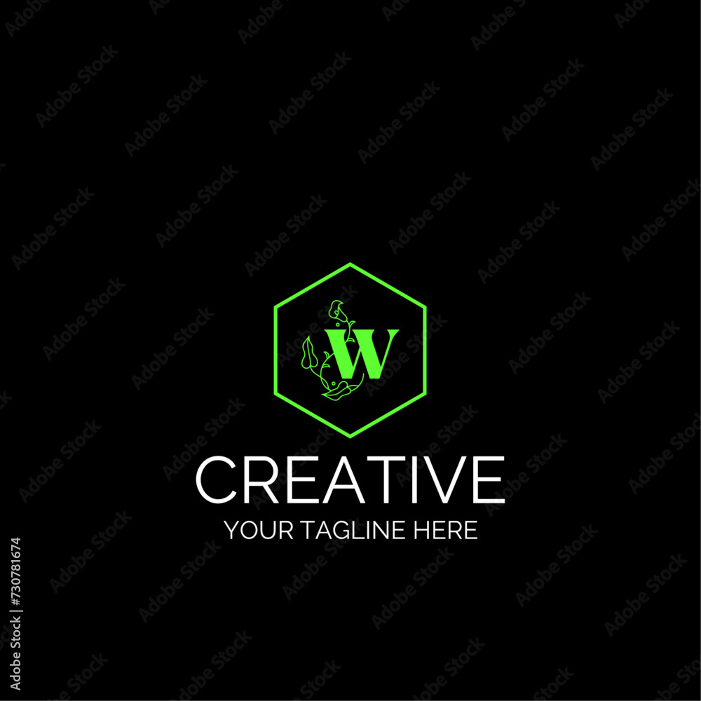 Initial letter W logo vector design. W letter logo creative design. Initial letter W logo vector design. W letter logo creative design.