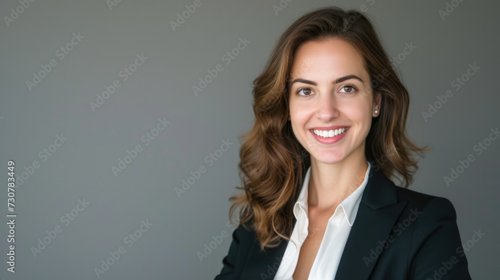 Professional Elegance: Smiling Businesswoman Headshot Professional Elegance: Smiling Businesswoman Headshot