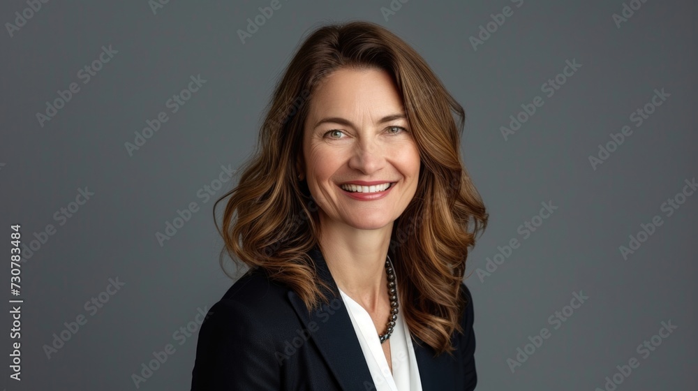 Professional Elegance: Smiling Businesswoman Headshot Professional Elegance: Smiling Businesswoman Headshot