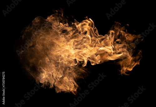 Explosion Swirl Bang Flame Fire Black Background