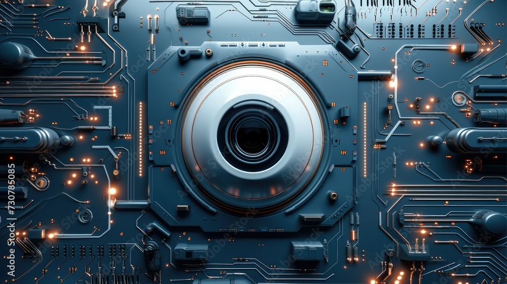 A technology wallpaper. Generative AI. A technology wallpaper. Generative AI.