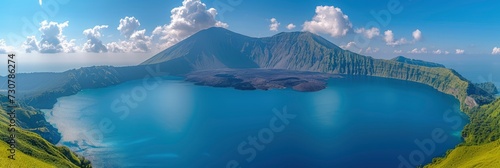 Wide Angle View Overlooking Fire Islan, Background Banner HD