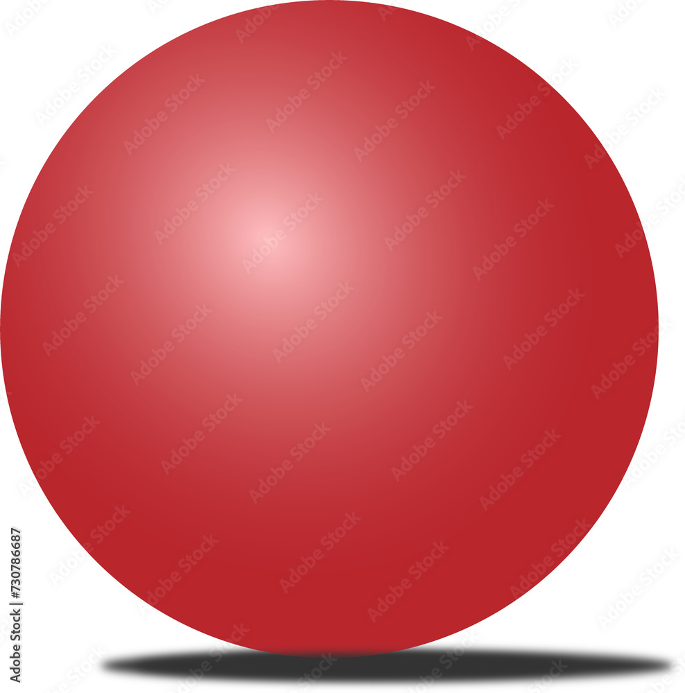 Red glossy sphere with shadow png icon. Red round circle isolated on transparent background. Red glossy sphere with shadow png icon. Red round circle isolated on transparent background.