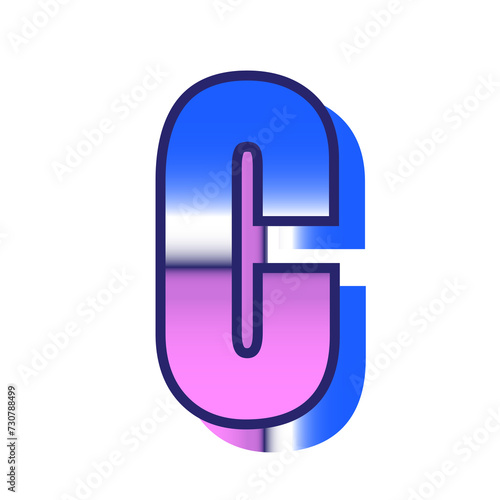 Retro Letter C