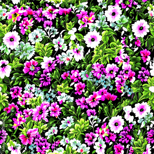 seamless pattern with flowers