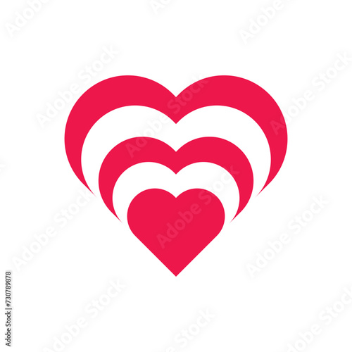 Heart icon vector. love illustration sign. romance symbol.