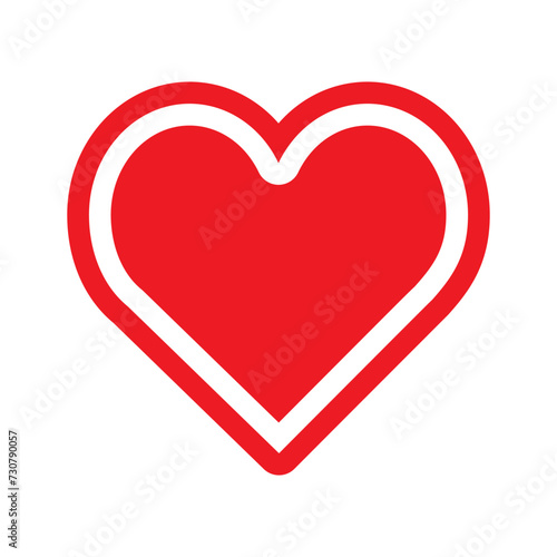 Heart icon vector. love illustration sign. romance symbol.