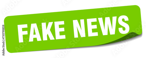 fake news sticker. fake news label