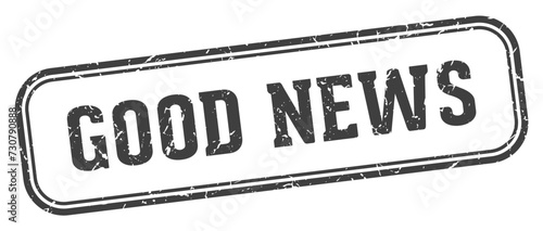 good news stamp. good news rectangular stamp on white background