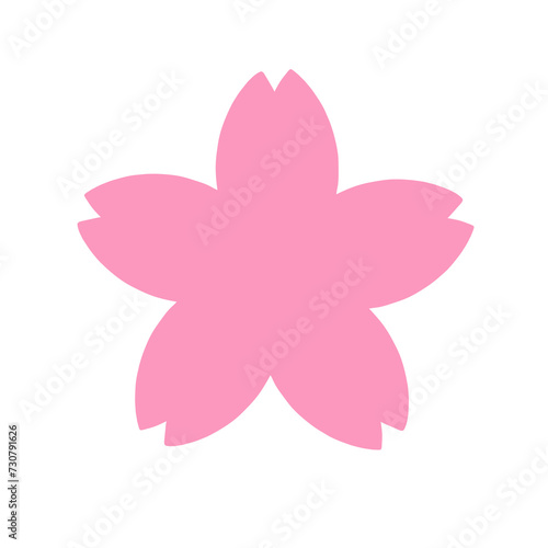 シンプルな一つの桜の花