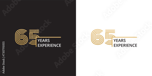 65 years experience banner
