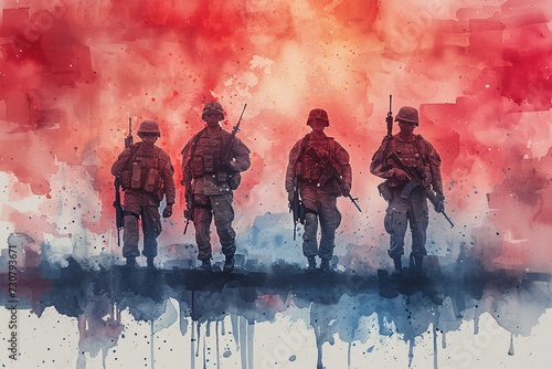 The Soldiers of the Month: A Colorful Tribute to the Men and Women in Uniform Generative AI