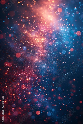 Galaxy Glow  A Celestial Splash of Color and Light Generative AI