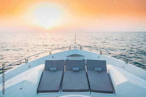 Konstfotografi Sundeck on a luxury yacht