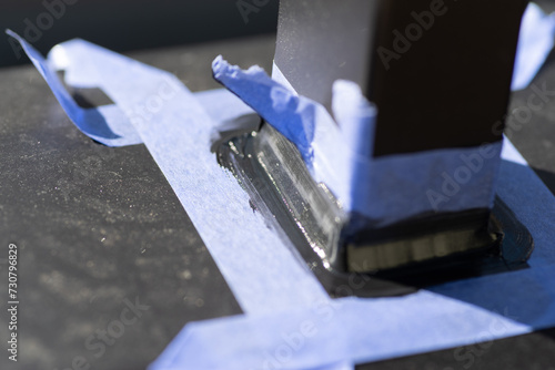 Fototapeta 防水工事 コーキング