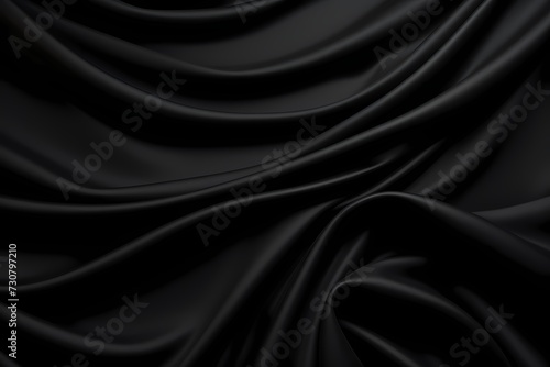 Modern and sophisticated empty solid color background in a sleek onyx black