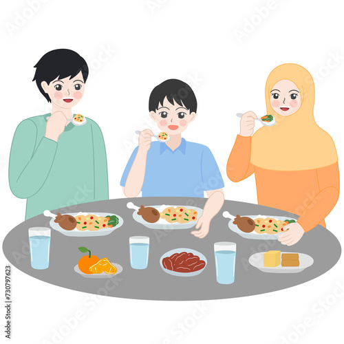 muslim iftar fasting together