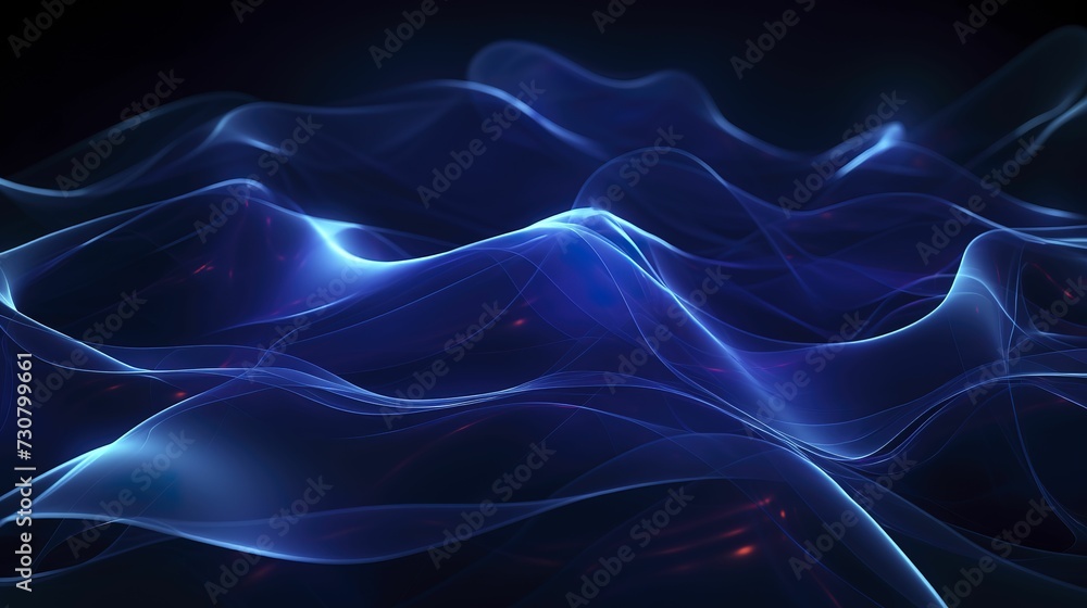 Abstract background of glowing blue mesh or interwoven lines on a dark background Abstract background of glowing blue mesh or interwoven lines on a dark background
