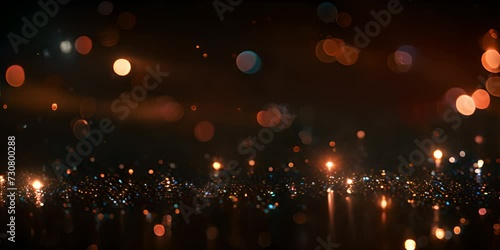 Sparkling lights product background 4K video photo