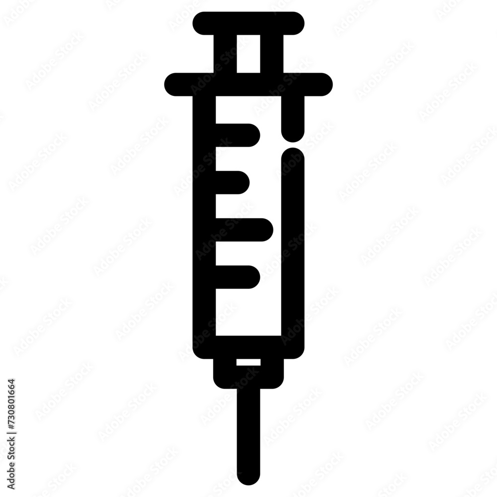 Syringe, injection icon vector isolated on white. Syringe, injection icon vector isolated on white.