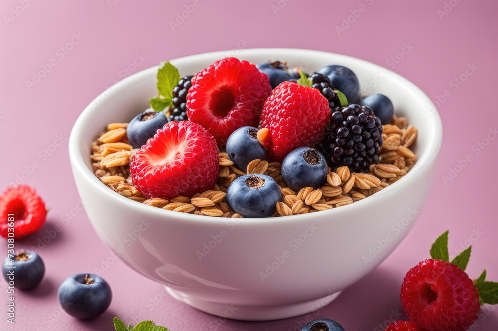 Yogurt Bowl with Fresh Berries and Granola Yogurt Bowl with Fresh Berries and Granola