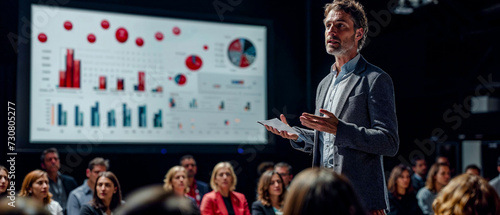 International Conference to a big Audience Big Picture CEO Keynote Presentation of the Future Social Military and Since Wallpaper Digital Art Magazine Background Poster Card