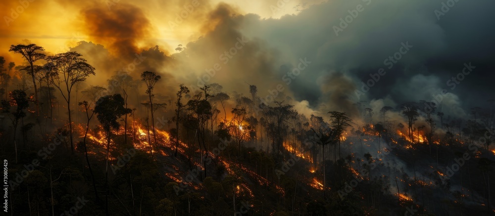 Deliberate firing of forests in South America's high altitude Andes region is causing a catastrophic loss of vegetation, leading to a blazing tragedy.