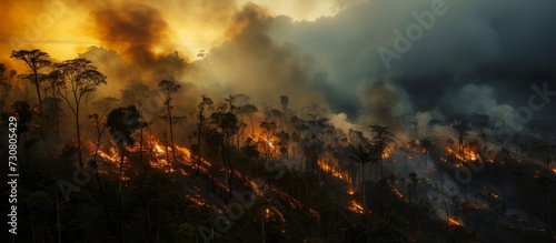 Deliberate firing of forests in South America's high altitude Andes region is causing a catastrophic loss of vegetation, leading to a blazing tragedy. photo