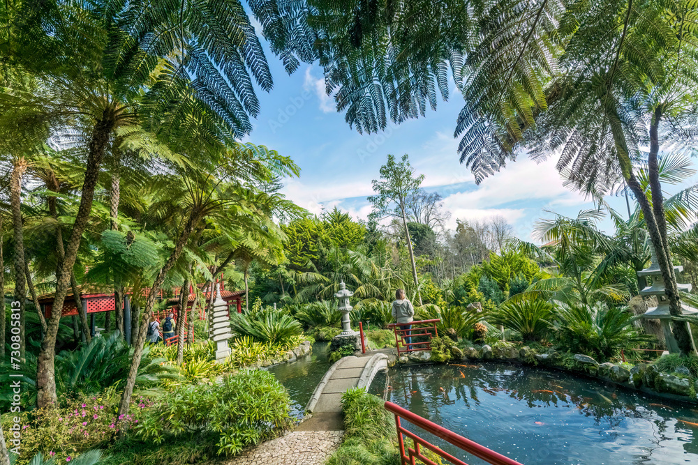 Monte Palace Tropical Garden in Madeira Island, Portugal