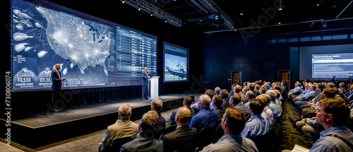 International Conference to a big Audience Big Picture CEO Keynote Presentation of the Future Social Military and Since Wallpaper Digital Art Magazine Background Poster Card