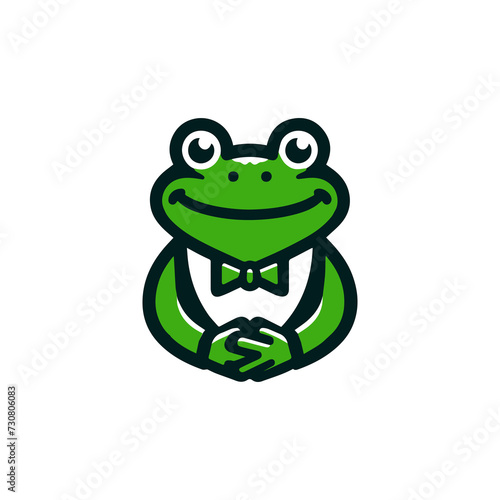 Prince Charming Frog vector illustration Logo, T-shirt Use