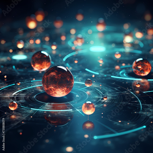 Quantum particles in motion at the microscopic level