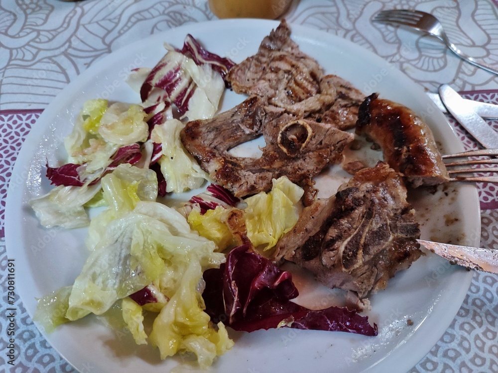 San Massimo - Arrosto misto del ristorante Dimora Rurale Il Campanaccio