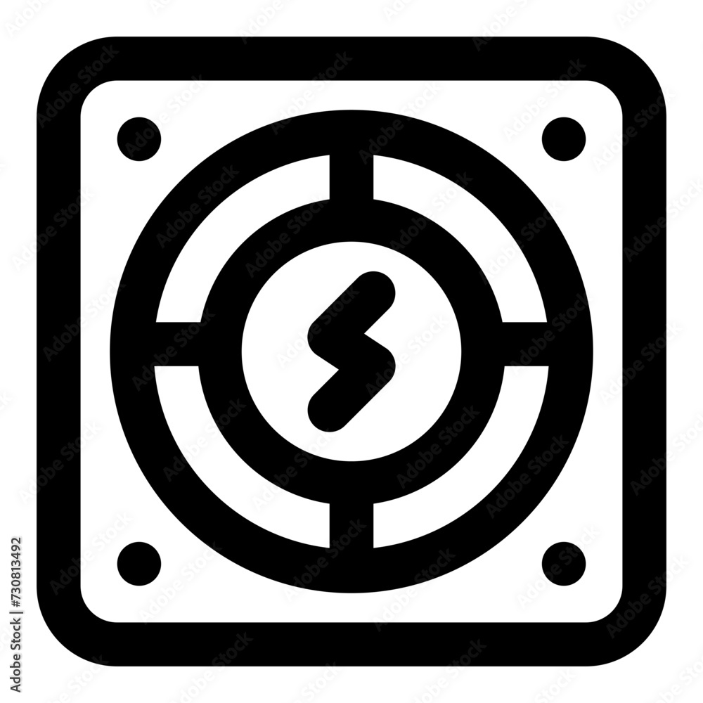 power supply icon vector illustration asset element power supply icon vector illustration asset element