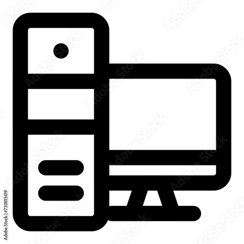 workstation icon vector illustration asset element