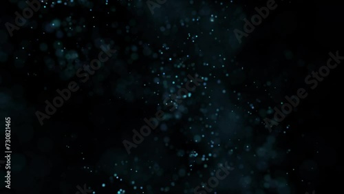 Abstract Blue Particles Background photo