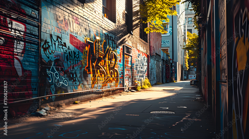 Fototapeta premium Urban Street Art in Sunlight