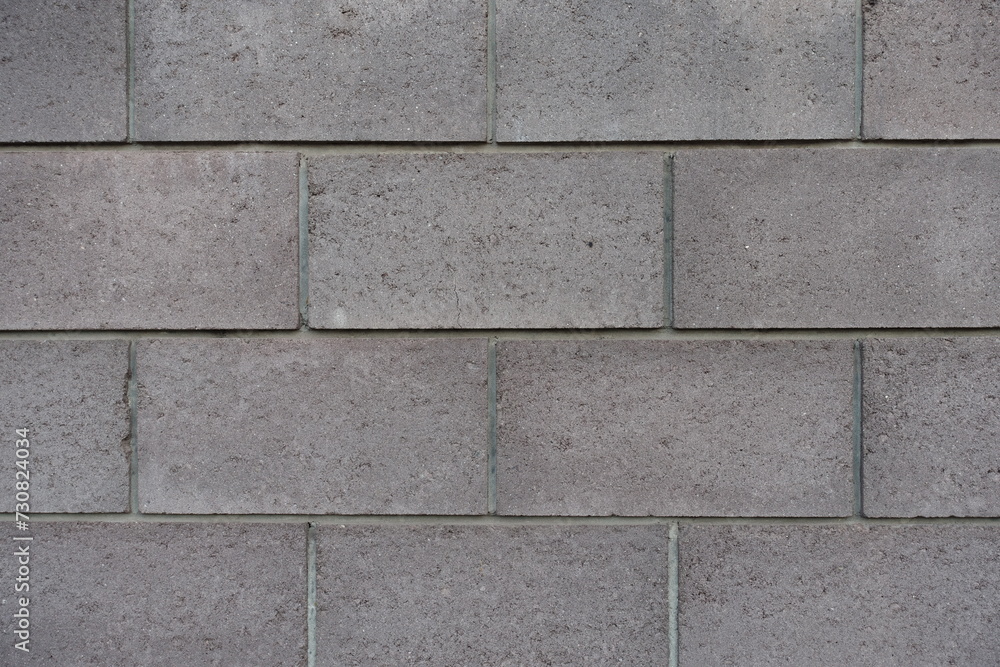 Texture of wall made of gray concrete masonry units Texture of wall made of gray concrete masonry units