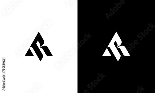 AR initials monogram logo design vector photo