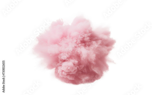Enhancing Beauty with the Powder Puff On Transparent Background.