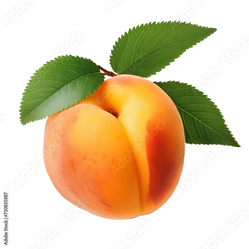apricot png. apricot fruit with leaves png. organic fruit of apricot isolated. apricot flat lay png. apricot top view png