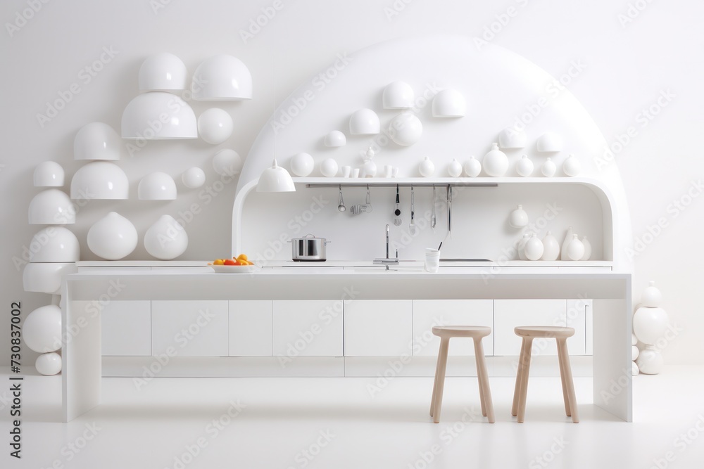 minimal kitchen interior with scandinavian style design minimal kitchen interior with scandinavian style design