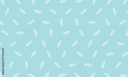 vector blue leaves pattern background