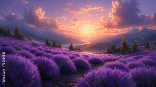 Plantation of lavender