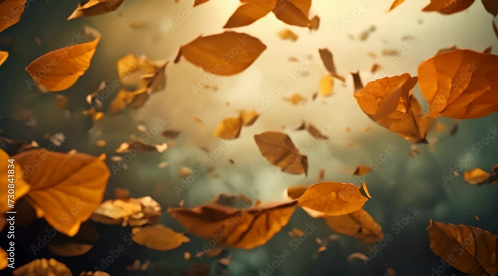 Autumn leaves swirl and cascade from the sky, propelled by the forceful gusts of wind, creating a picturesque display of nature's seasonal transition. Autumn leaves swirl and cascade from the sky, propelled by the forceful gusts of wind, creating a picturesque display of nature's seasonal transition.