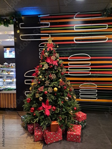 Obraz na płótnie christmas tree in the mc
