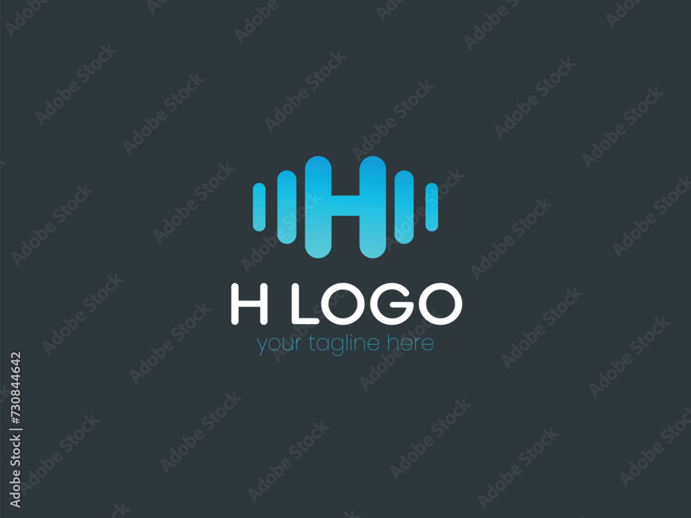 Obraz premium Vector minimal letter logo design.