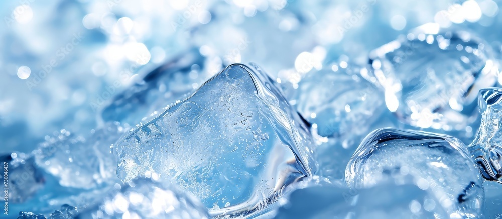 Frozen water can be clear or bluish white, depending on impurities. Frozen water can be clear or bluish white, depending on impurities.