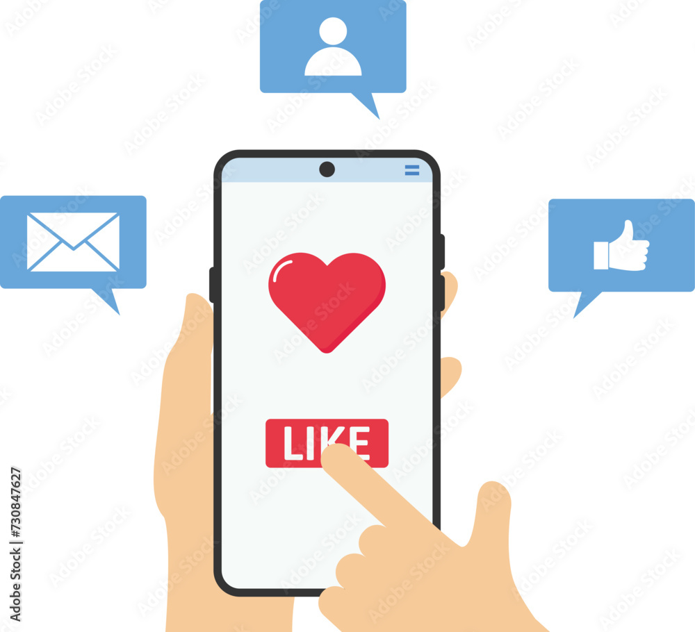 Using smart phone, Social media concept.
Using smart phone, Social media concept.