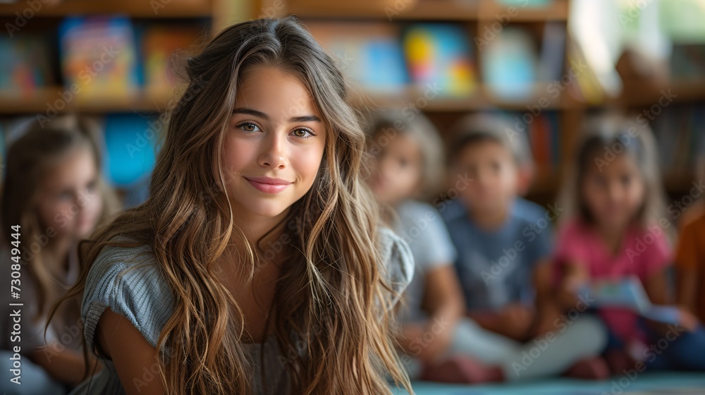 Bookworm Beauty: A Young Girl's Love for Reading Generative AI Bookworm Beauty: A Young Girl's Love for Reading Generative AI